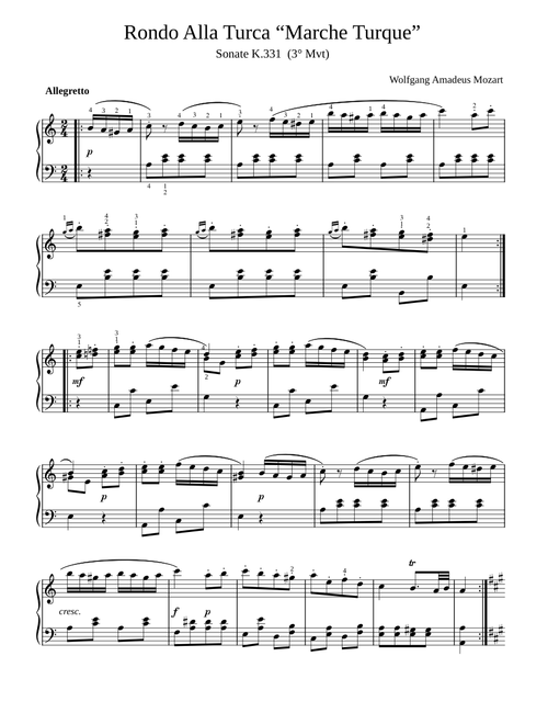 無料のピアノ クラシックの楽譜 | MuseScore.comでPDFをダウンロード