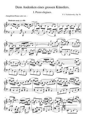 無料のピアノ三重奏曲 作品50 ピョートル・イリイチ・チャイコフスキー
