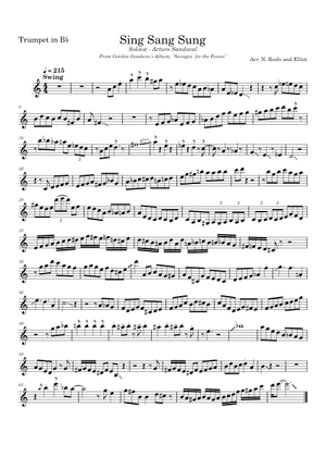 Sing, Sang, Sung – Clarinet Solo by Eddie Daniels 楽譜 コード付き