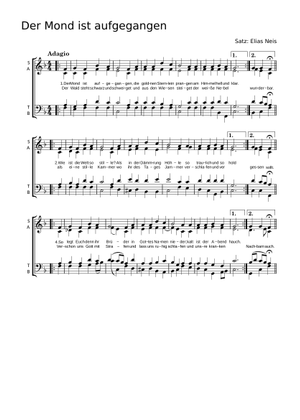 月が昇った 楽譜 ピアノ (ピアノデュオ) | MuseScore.com