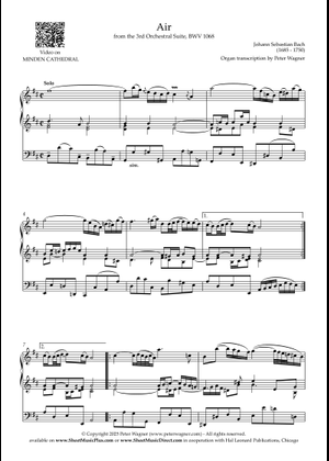 管弦楽組曲第3番 BWV 1068 ニ長調より「エア」 – バッハ 楽譜 弦楽器