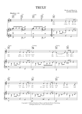 無料のライオネル・リッチー の楽譜 | MuseScore.com でPDFの