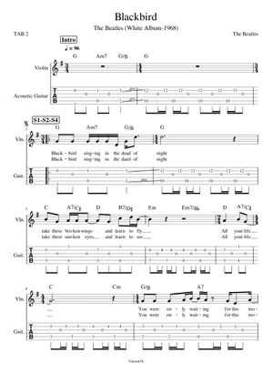 Blackbird の公式楽譜を演奏する by The Beatles ピアノ | MuseScore.com Blackbird の公式楽譜を演奏する by The Beatles ピアノ | MuseScore.com