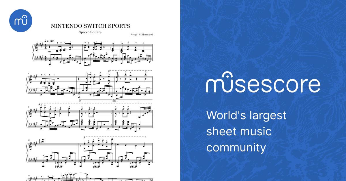 Nintendo switch sports 楽譜 ピアノ (ソロ) | MuseScore.com
