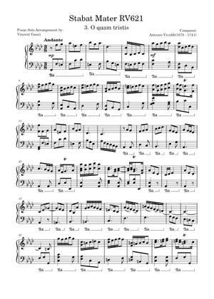 Stabat Mater, RV 621 - 9. Amen (bassoon) – Antonio Vivaldi 楽譜
