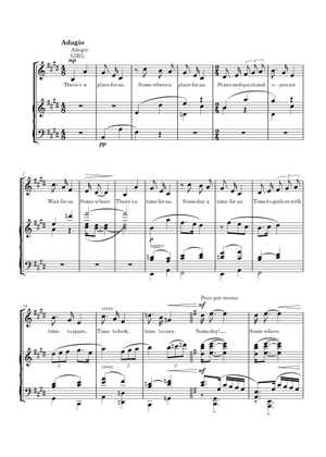 ウエスト・サイド・ストーリー・メドレー 楽譜 ピアノ, フルート