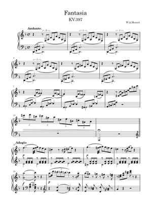 幻想曲 ニ短調 K.397/385g – ヴォルフガング・アマデウス