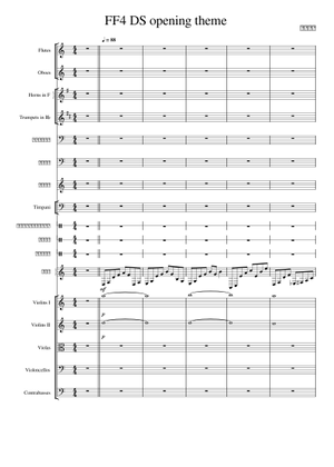 ファイナルファンタジーIV プロローグ 楽譜 ピアノ (ソロ) | MuseScore.com