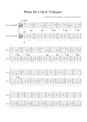 ワルツ第1番 Op.6「崩壊」– 白須光 ワルツ第1番 Op. 6 崩壊 - ピアノ