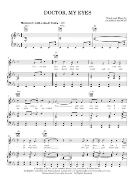 無料のジャクソン・ブラウン の楽譜 | MuseScore.com でPDFの 無料のジャクソン・ブラウン の楽譜 | MuseScore.com でPDFの