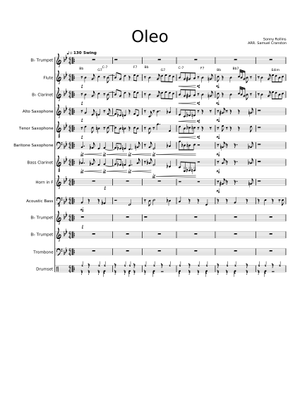 Oleo – Sonny Rollins 楽譜 タブ譜あり コード付き テナーサックス