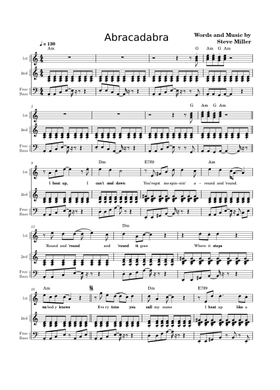 無料のスティーブ・ミラー・バンド の楽譜 | MuseScore.com でPDFの