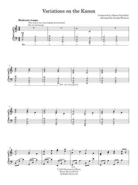 george WinstonのGeorge Winston - DecemberをMuseScore.comで見つけま