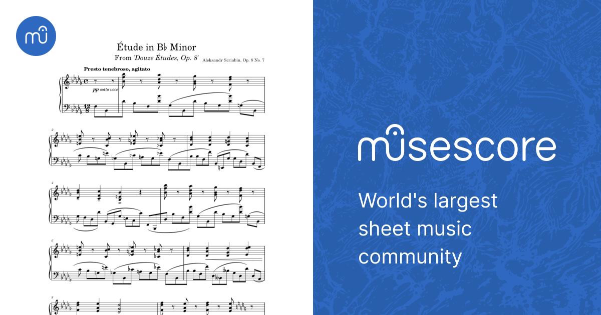 アレクサンドル・スクリャービン：12の練習曲 作品8 第7番 変ロ短調