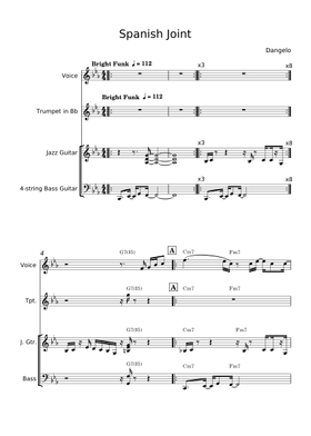 無料のディアンジェロ の楽譜 | MuseScore.com でPDFのダウンロード