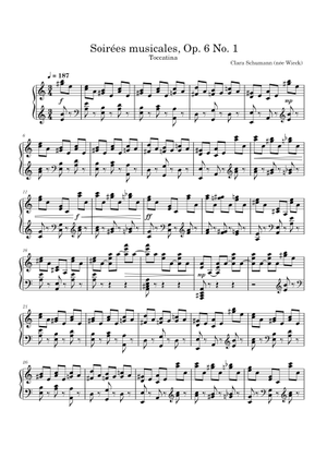 Soirées Musicales, Op. 6 – Clara Schumann 楽譜 ピアノ (ソロ