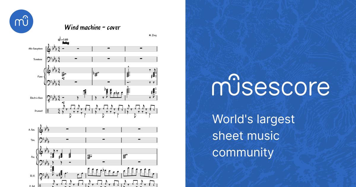 アート・デザイン・音楽 The Nestico Sound Series: Wind Machine ウィンド・マシン 楽譜 コード付き ピアノ, トロンボーン, アルト