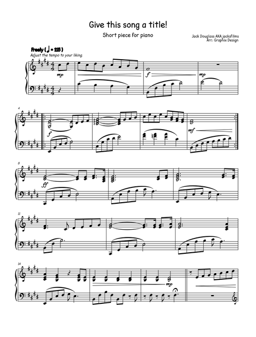 Graphix Design | 無料の の楽譜 | MuseScore.com でPDFのダウンロード