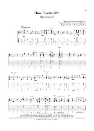 Insensatez 楽譜 タブ譜あり コード付き ギター (ソロ) | MuseScore.com