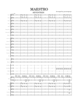 MAESTRO」– SEVENTEEN (セブンティーン) - 初心者向け 楽譜 ピアノ