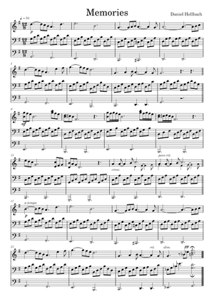 Memories – Daniel Hellbach 楽譜 ピアノ (ピアノデュオ) | MuseScore.com