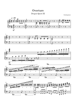 ドラゴンクエスト序曲 簡易版 楽譜 ピアノ (ソロ) easy | MuseScore.com
