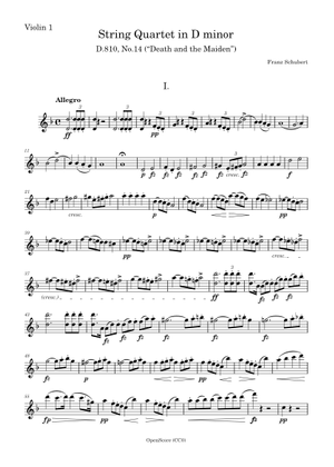 フランツ・シューベルト：弦楽四重奏曲 第14番 ニ短調 D.810 「死と