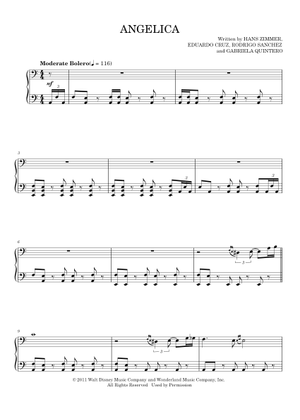 Angelica - Hans Zimmer 楽譜 ピアノ (ソロ) | MuseScore.com