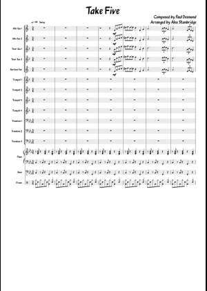 Take Five for Jazz Big Band - Transcribed from Kenichi Tsunoda