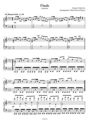 UNDERTALE - Finale 楽譜 ピアノ (ソロ) | MuseScore.com
