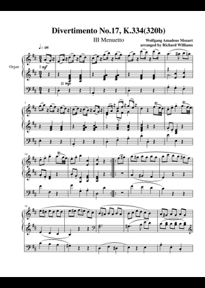 Menuetto and Trio from Divertimento No.17 D, K 334 – Wolfgang