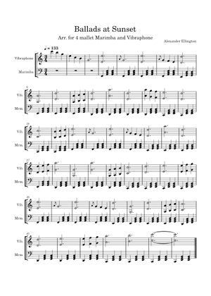 Ballads at Sunset – アレイ 楽譜 ピアノ (ソロ) easy | MuseScore.com