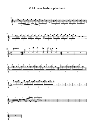 噴火 の公式楽譜を演奏する ヴァン・ヘイレン ギター | MuseScore.com