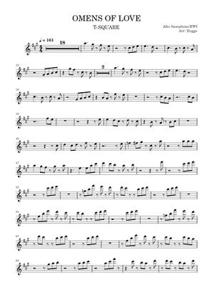 Omens of love – T-Square 楽譜 ピアノ (ソロ) | MuseScore.com