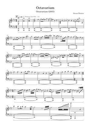 Octavarium - Dream Theater 楽譜 コード付き ピアノ (ソロ) easy
