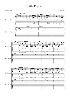 無料のホワイト・ライオン の楽譜 | MuseScore.com でPDFの