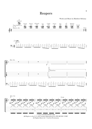 Reapers の公式楽譜を演奏する by Muse ピアノ, ボーカル | MuseScore.com