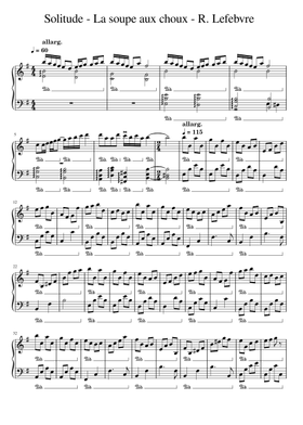 レーモン・ルフェーブル　ピアノソロアルバム　スコア　楽譜 無料のレイモン・ルフェーブル の楽譜 | MuseScore.com でPDFの