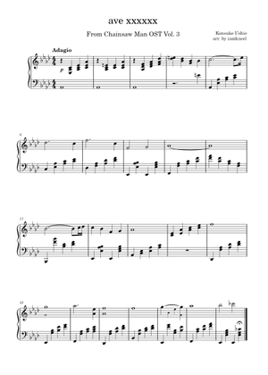 ave xxxxxx – チェンソーマン 楽譜 ピアノ (ソロ) easy | MuseScore.com