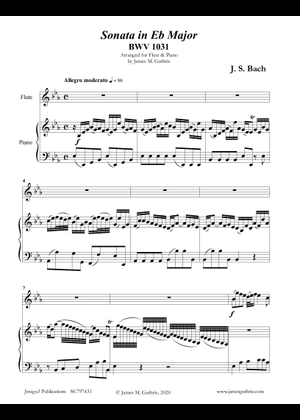 J.S.バッハ フルートソナタ ロ短調 BWV1030 （リコーダー、ファゴット