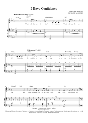 I Have Confidence (from The Sound of Music) 楽譜 ピアノ (ソロ