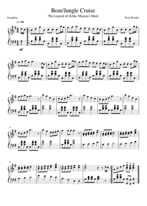 ゼルダの伝説: ムジュラの仮面 楽譜 ピアノ (ソロ) | MuseScore.com