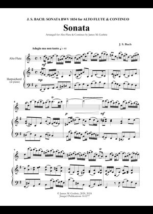 BWV 1034 ホ長調フルートソナタ 楽譜 ハープ (ソロ) | MuseScore.com
