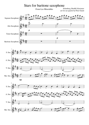 星（レ・ミゼラブル） 楽譜 ピアノ (ソロ) | MuseScore.com